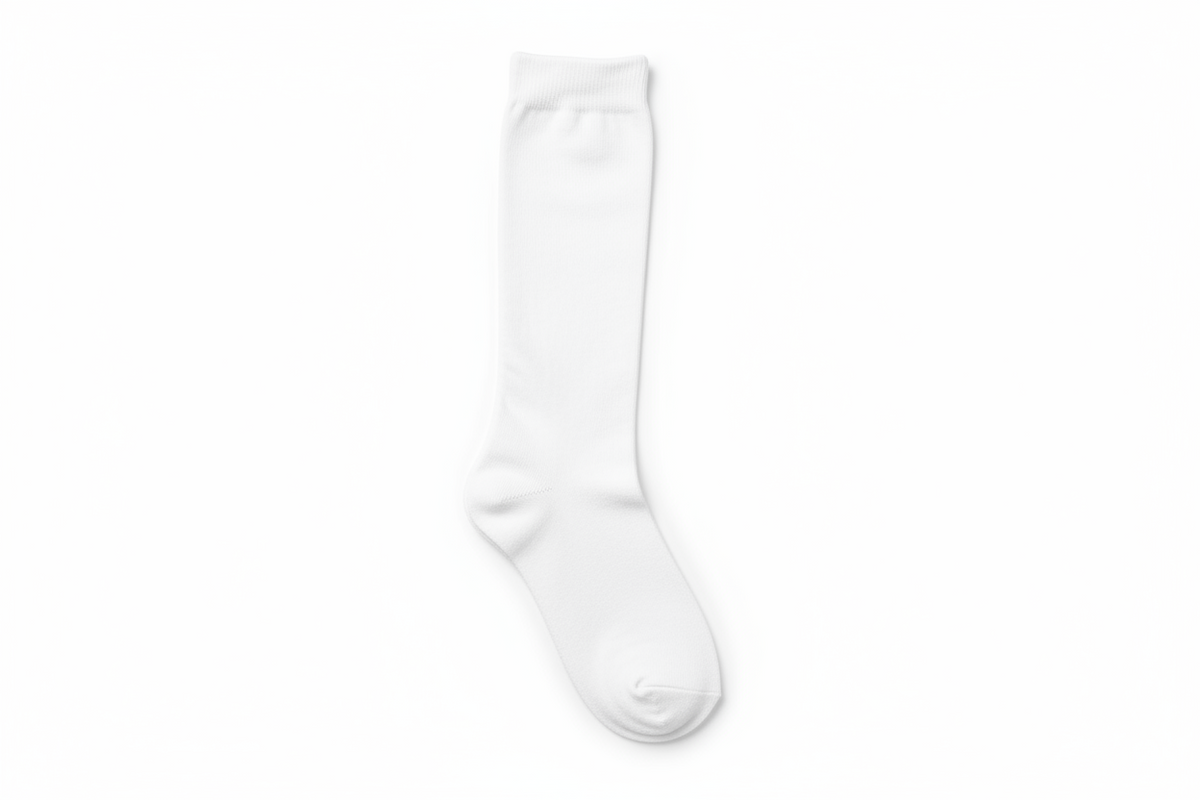 White Knee High Socks (pack of 3) size 12.5 - 3