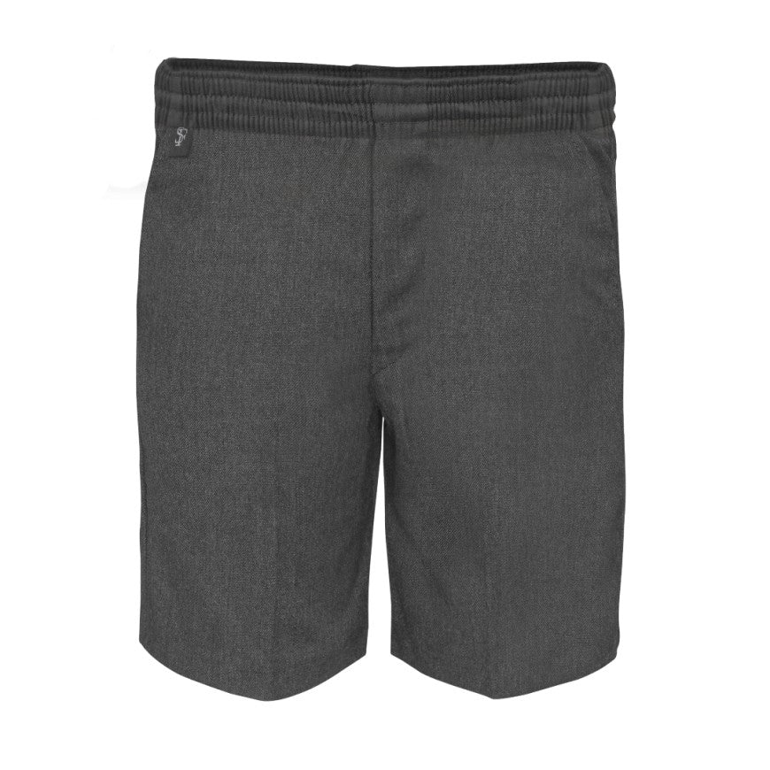 Grey Fully Elasticated Slim Fit Shorts