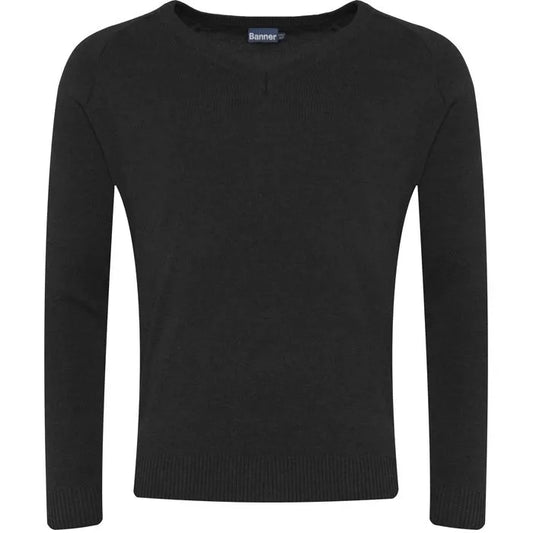 Black V-Neck Jumper (50/50)