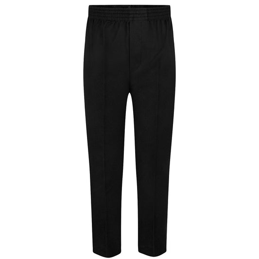 Black Fully Elasticated Trousers