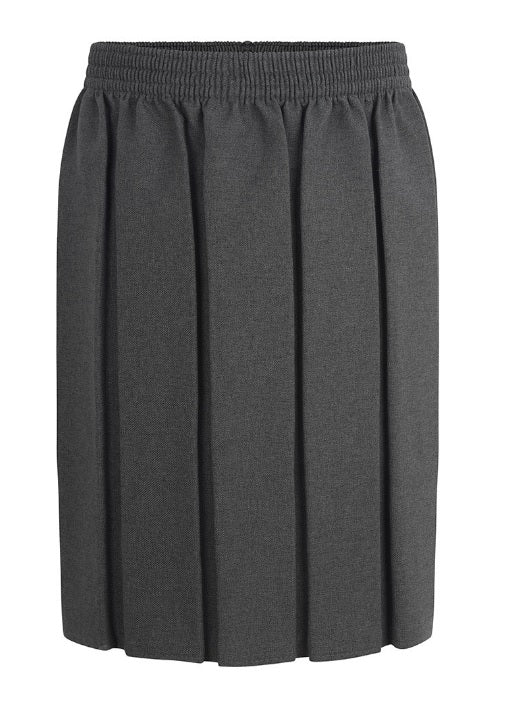 Box Pleated Skirt – Grey