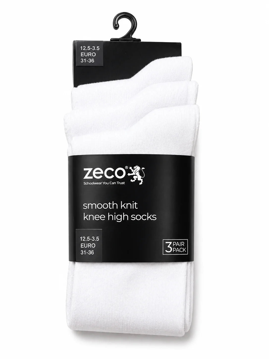 Smooth knit knee high socks (pack of 3)