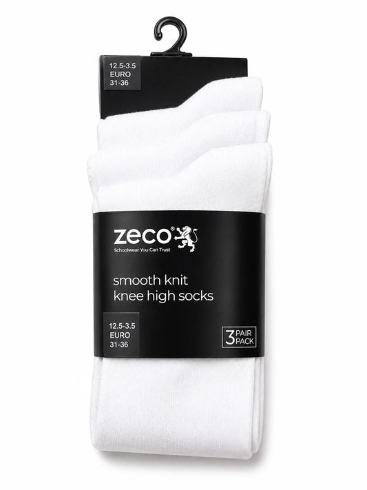 Smooth knit knee high socks (pack of 3)